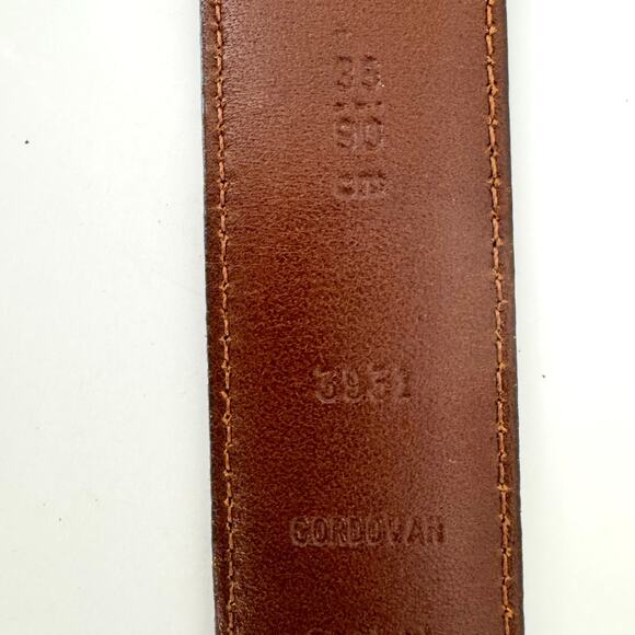 Coach Vintage Polished Cowhide Leather Belt Dark Brown Men’s 36" (90cm) 3931 - Picture 9 of 12